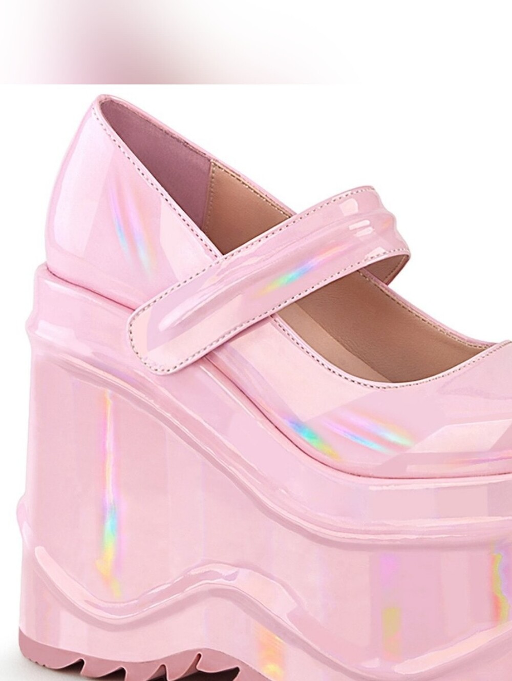 Mary Jane Platform Shoes in Pink